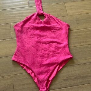 Pink Showpo Halter Body Suit Size US 12